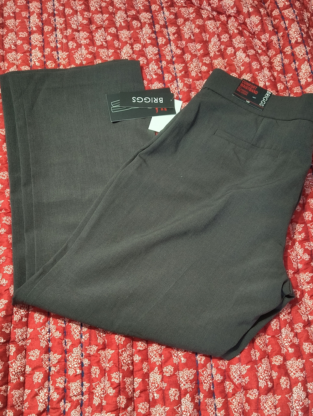Briggs New York Dress Pants in Charcoal Gray
